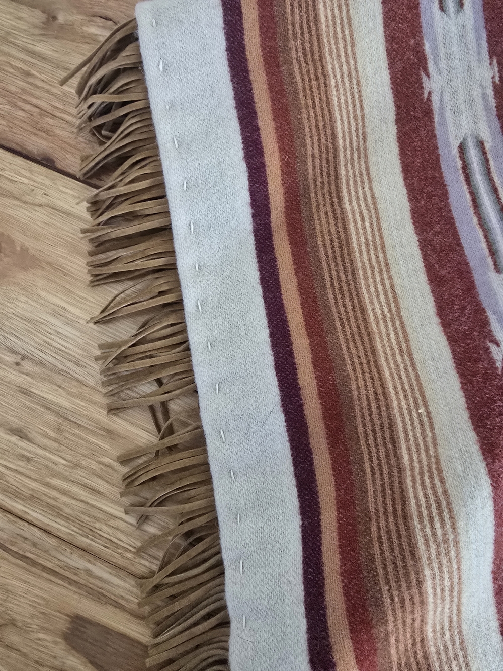 Pendleton Wool Fabric Custom Made Poncho - Picture 4 of 5